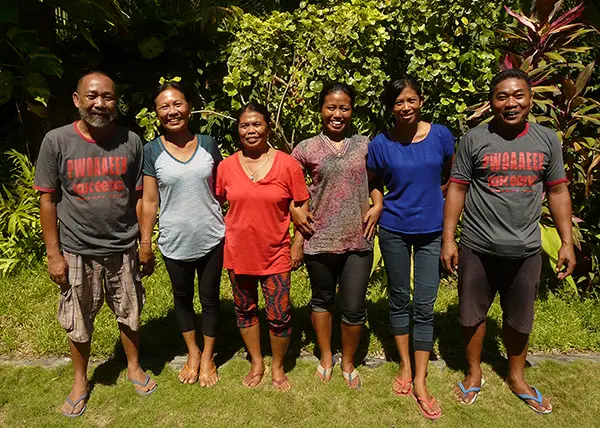 Staff at Bali Sandat Guesthouse